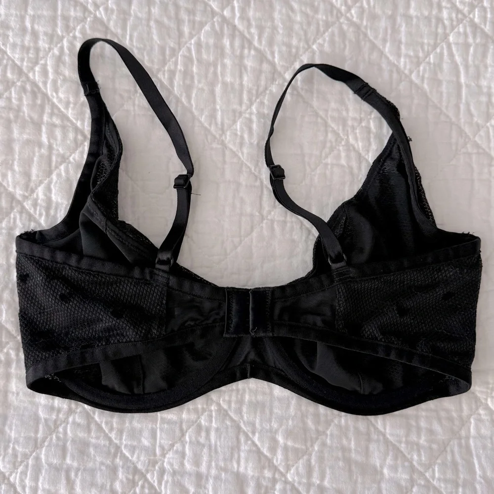 Calvin Klein Black Underwire Bra with Adjustable Straps